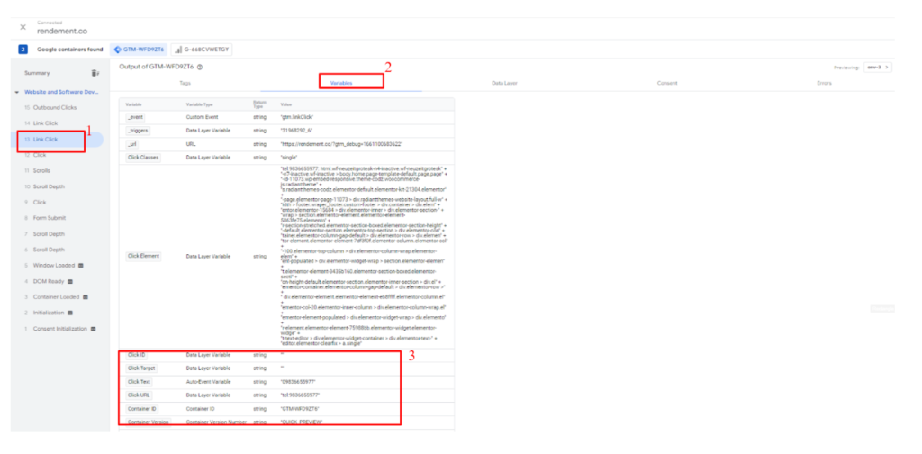 Data Tracking Test